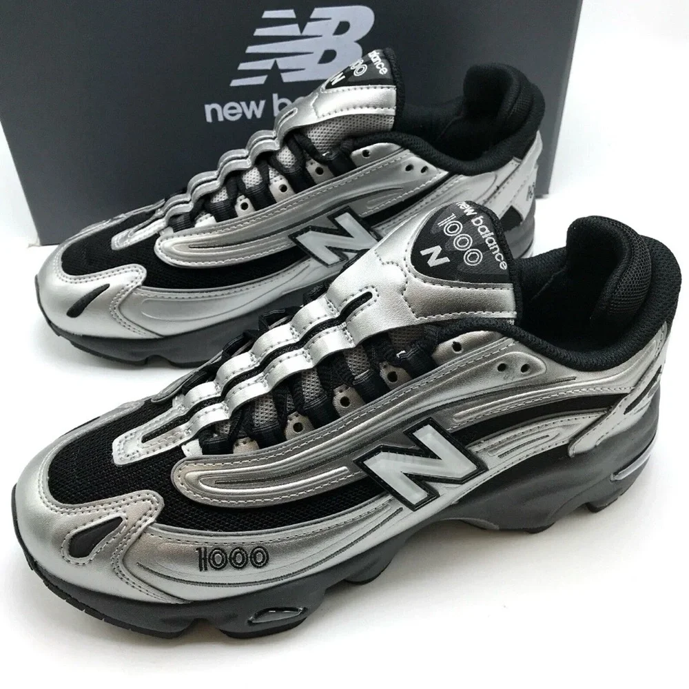 New Balance 1000 🔥 NB Black Silver Metallic Gray M1000EGR U052036 9 10 11.5 13 - Picture 2 of 10
